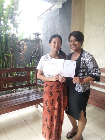 Reeva Bali Spa School Student
